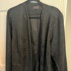 Lane Bryant Size 26 Black/Silver Specked Jacket